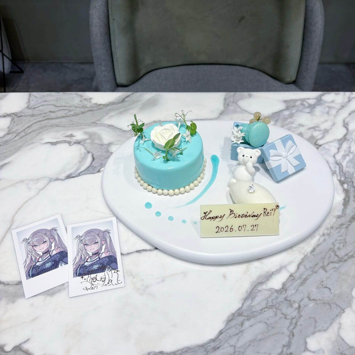 サムシングブルーのケーキが激カワ♡｜LOUANGE TOKYO Le Musee