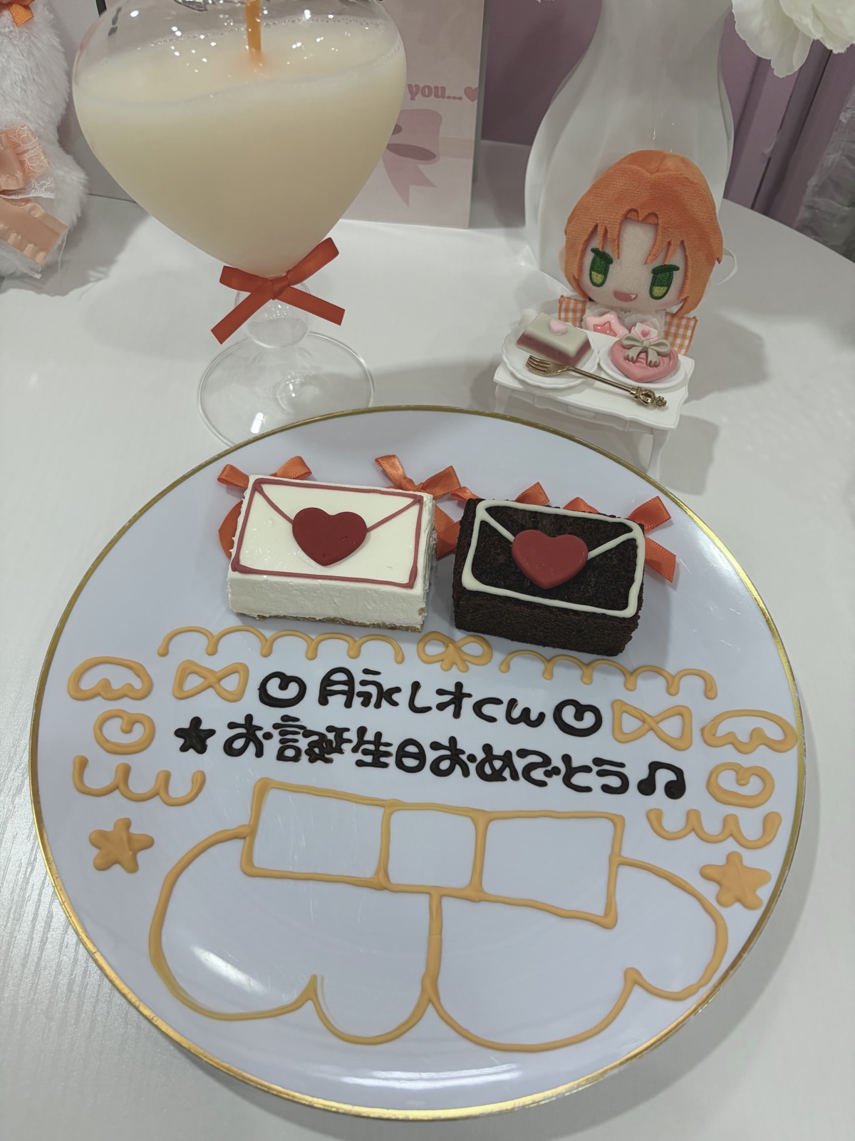 お手紙みたいなケーキがかわいい💌