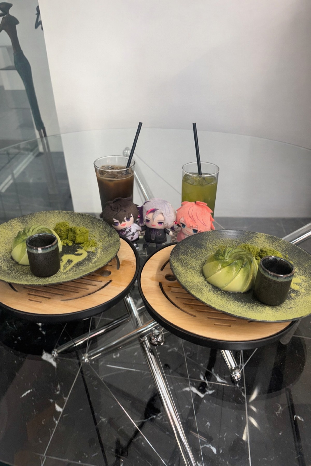 抹茶美味しいし演出がオシャレ✨️